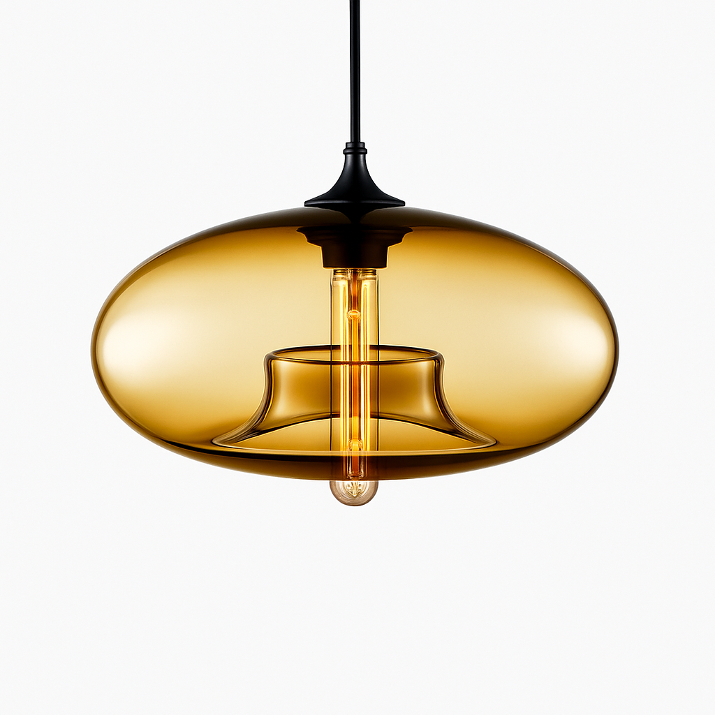 Suspension design ovale en verre Ball - vue 6 sur 7