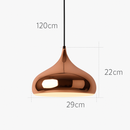 Suspension design rose gold de plusieurs formes