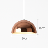 Suspension design rose gold de plusieurs formes