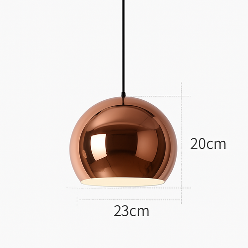 Suspension design rose gold de plusieurs formes - vue 7 sur 8