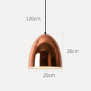 Suspension design rose gold de plusieurs formes