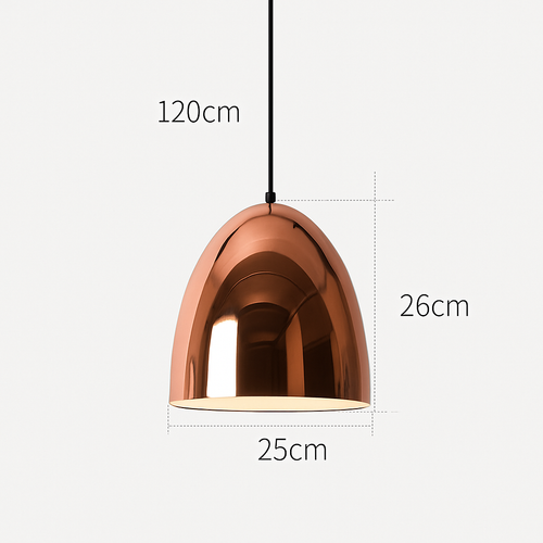 Suspension design rose gold de plusieurs formes - vue 8 sur 8