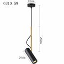 Suspension design spot orientable et tige dorée