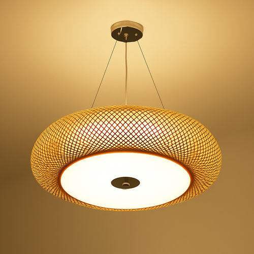 suspension en bambou style japonais modernes - vue 3 sur 10