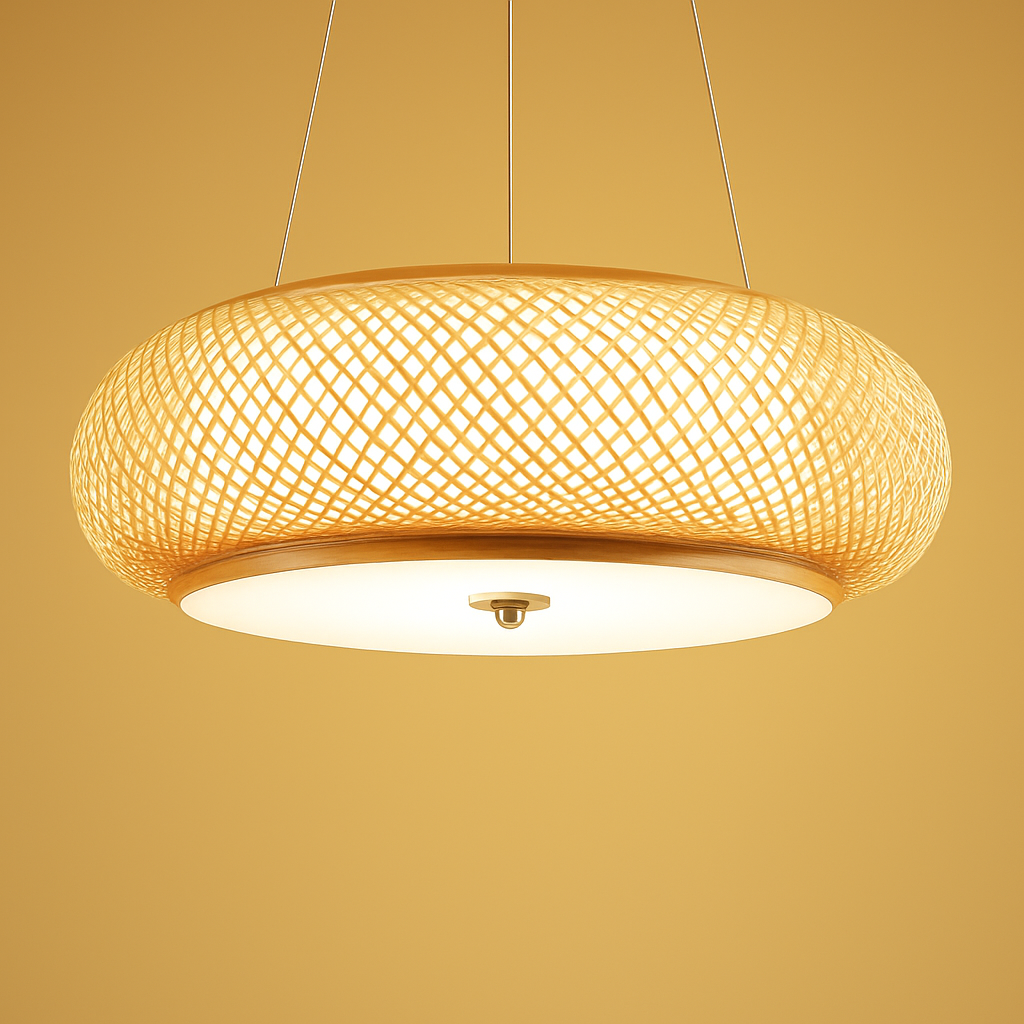 suspension en bambou style japonais modernes - vue 3 sur 10
