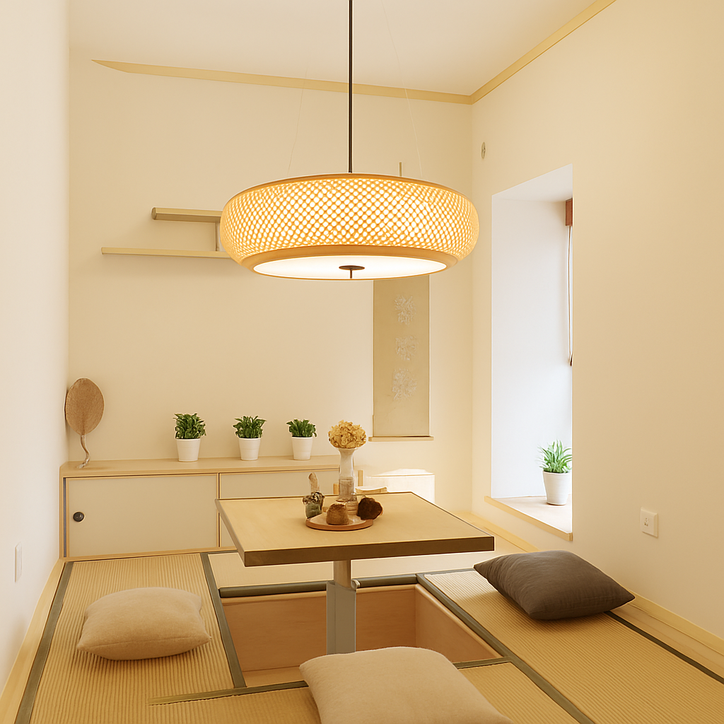 suspension en bambou style japonais modernes - vue 6 sur 10
