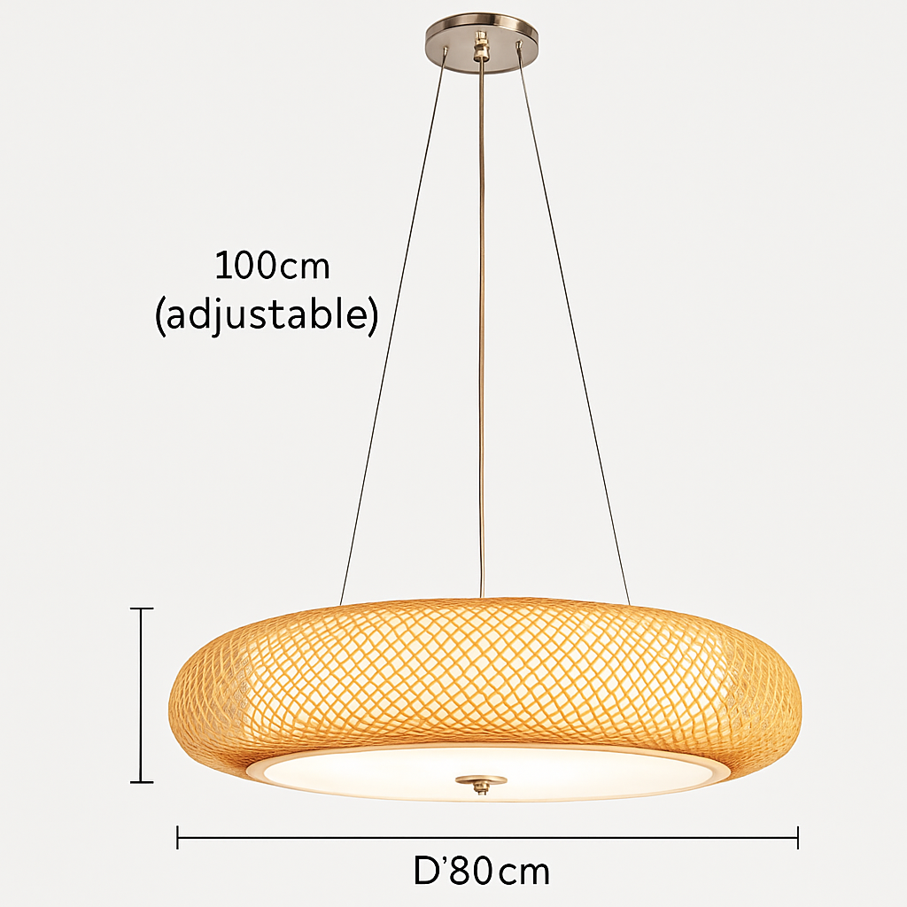 suspension en bambou style japonais modernes - vue 10 sur 10