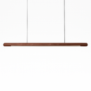 suspension en bois design minimaliste led longue bande