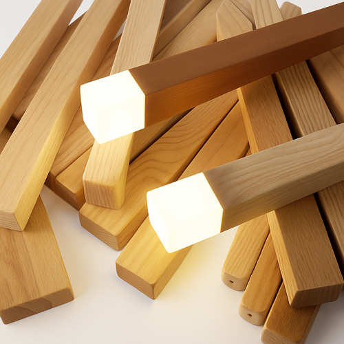 Suspension en bois moderne - vue 6 sur 12