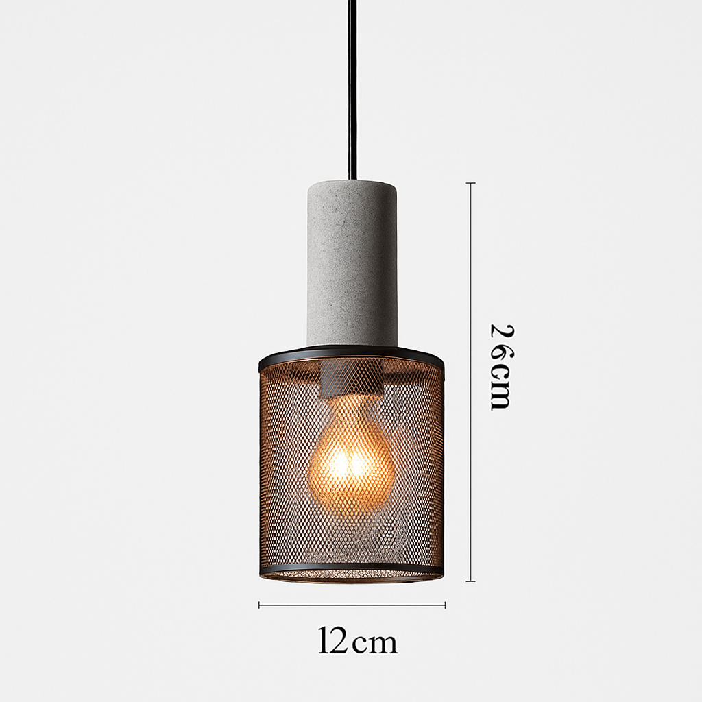 Suspension en ciment style américain vintage pour loft café bar restaurant - vue 7 sur 10