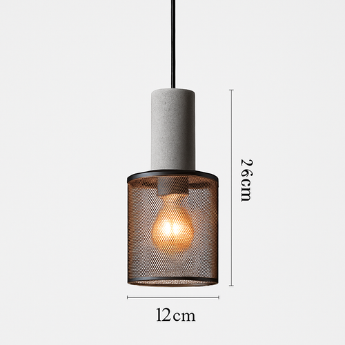 Suspension en ciment style américain vintage pour loft café bar restaurant - vue 8 sur 10