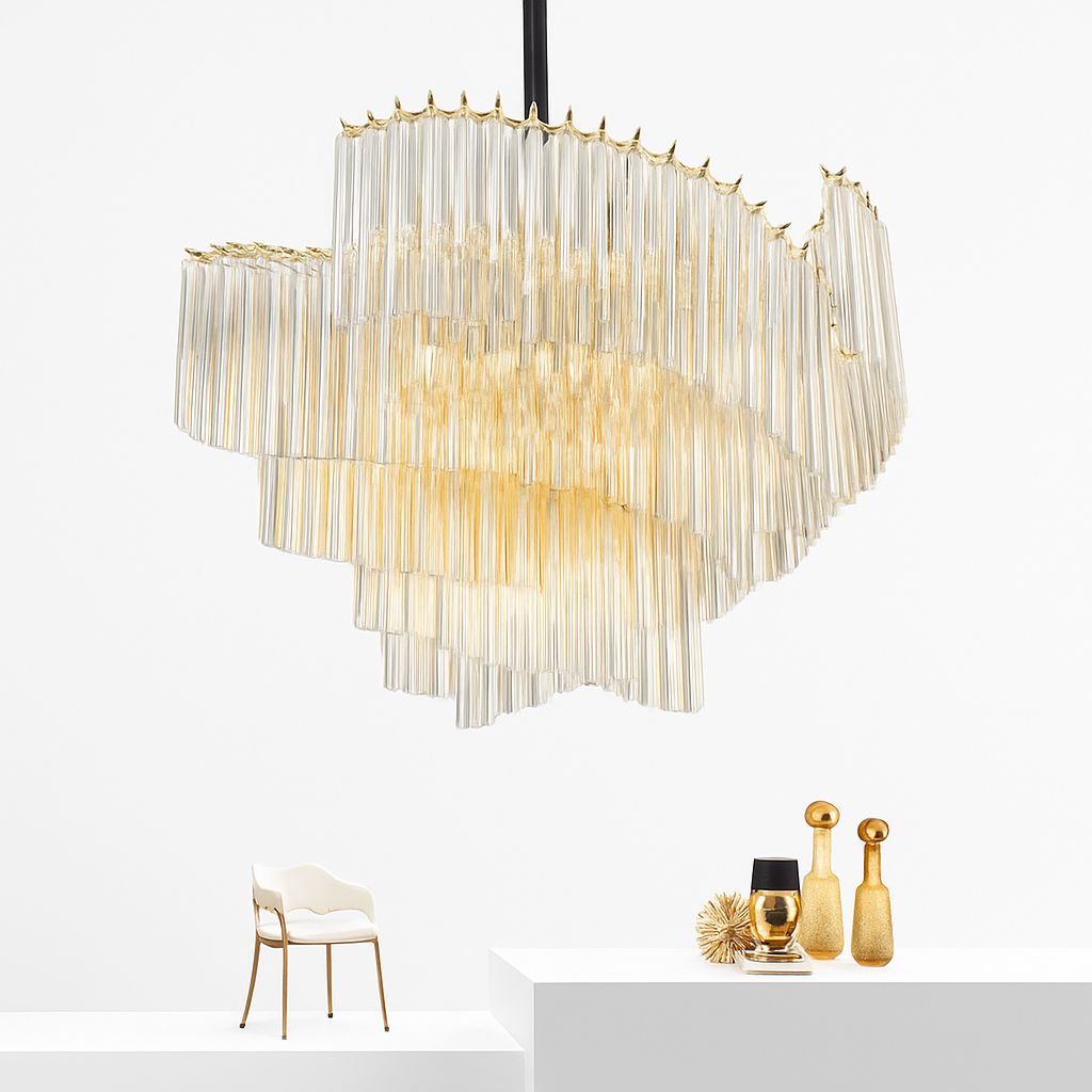 suspension en cristal luxe pour décoration moderne créative - vue 3 sur 7