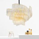suspension en cristal luxe pour décoration moderne créative