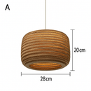 Suspension en papier carton (différentes formes)