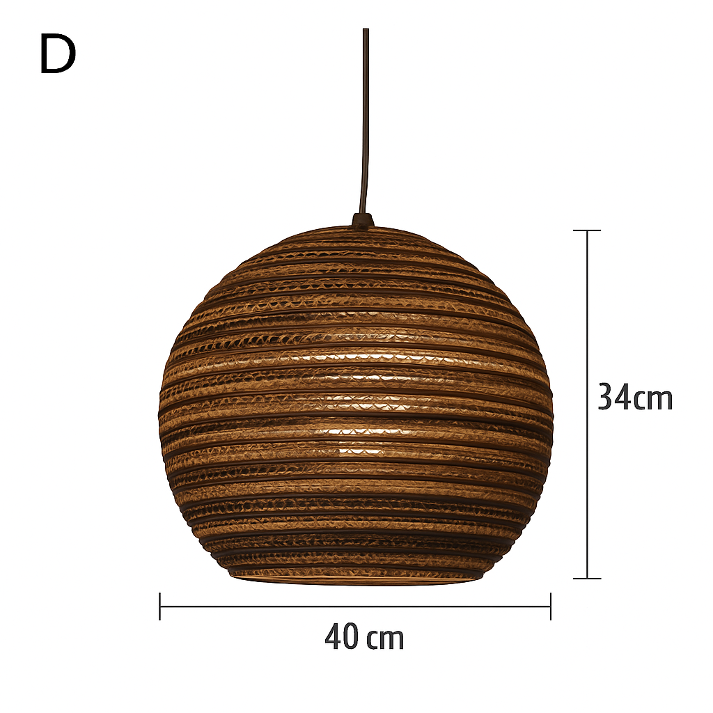 Suspension en papier carton (différentes formes) - vue 9 sur 17