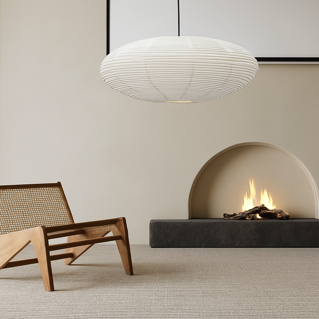 suspension en papier de riz design danois pour intérieur élégant - vue 4 sur 8