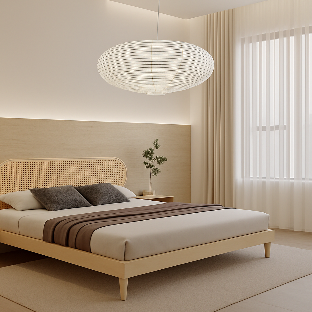 suspension en papier de riz design danois pour intérieur élégant - vue 5 sur 8