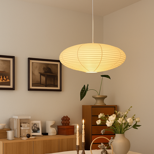 suspension en papier de riz design danois pour intérieur élégant - vue 6 sur 8