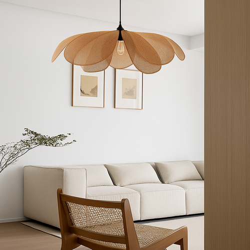 suspension en rotin tissé pour un décor élégant et moderne - vue 4 sur 16