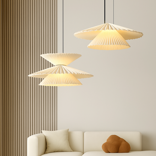 suspension en tissu origami pour décoration intérieure élégante - vue 3 sur 7