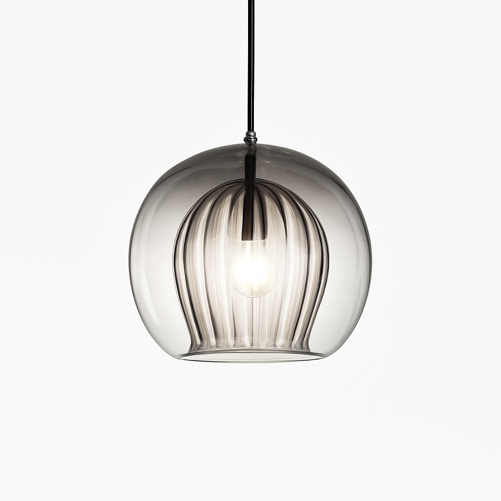 Suspension en verre au design industriel Simple et moderne - vue 15 sur 15