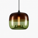 Suspension en verre coloré design à LED Apple