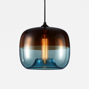 Suspension en verre coloré design à LED Apple