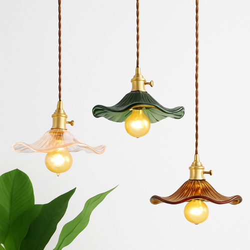 suspension en verre coloré style nordique pour intérieur moderne - vue 4 sur 13