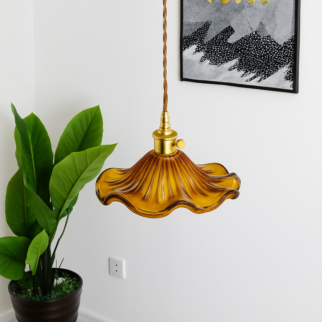 suspension en verre coloré style nordique pour intérieur moderne - vue 4 sur 13