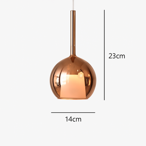 suspension en verre led décoration nordique moderne - vue 15 sur 15