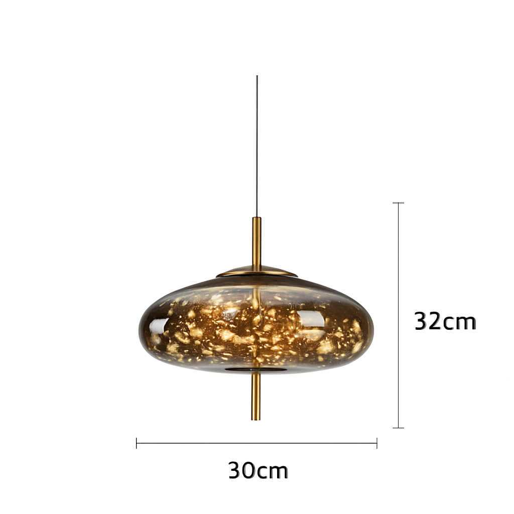suspension en verre moderne lustre dart pour décoration vintage