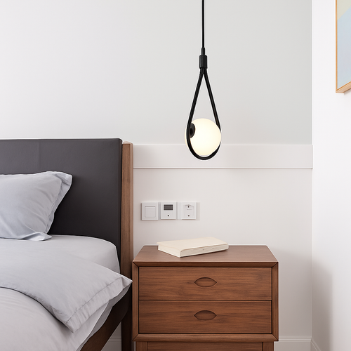 suspension en verre moderne pour décoration intérieure élégante - vue 4 sur 5