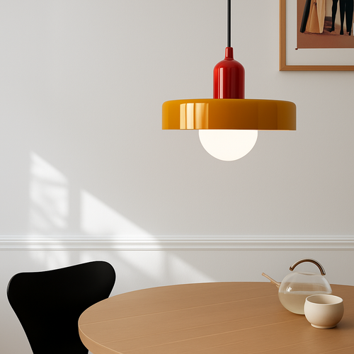 Suspension en verre nordique couleur bonbon - vue 3 sur 12