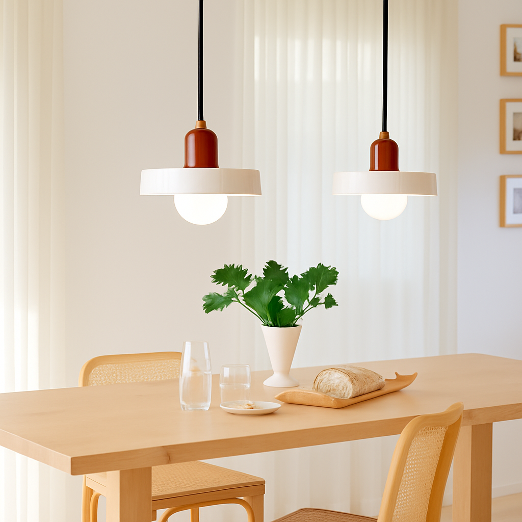 Suspension en verre nordique couleur bonbon - vue 3 sur 12