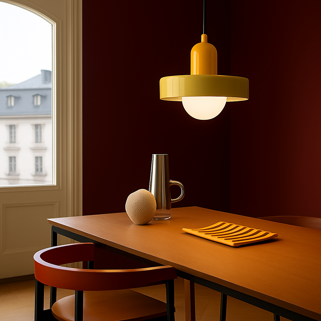 Suspension en verre nordique couleur bonbon - vue 6 sur 12
