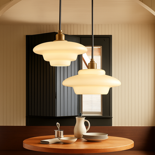 suspension en verre nordique design moderne pour intérieur élégant - vue 3 sur 9