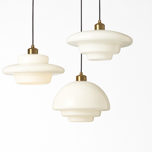 suspension en verre nordique design moderne pour intérieur élégant - vue 2 sur 9