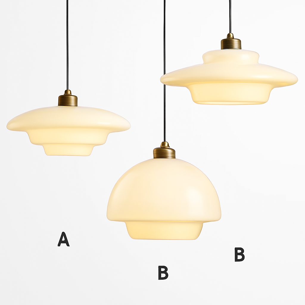 suspension en verre nordique design moderne pour intérieur élégant - vue 4 sur 9