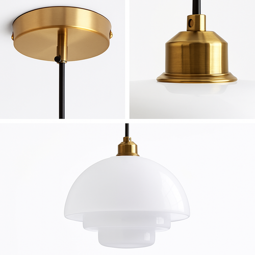 suspension en verre nordique design moderne pour intérieur élégant - vue 6 sur 9