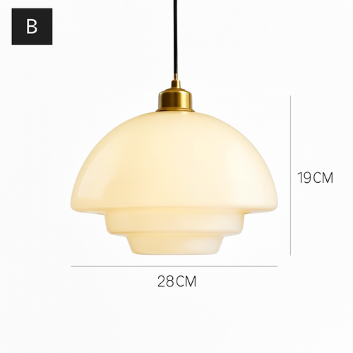 suspension en verre nordique design moderne pour intérieur élégant - vue 9 sur 9