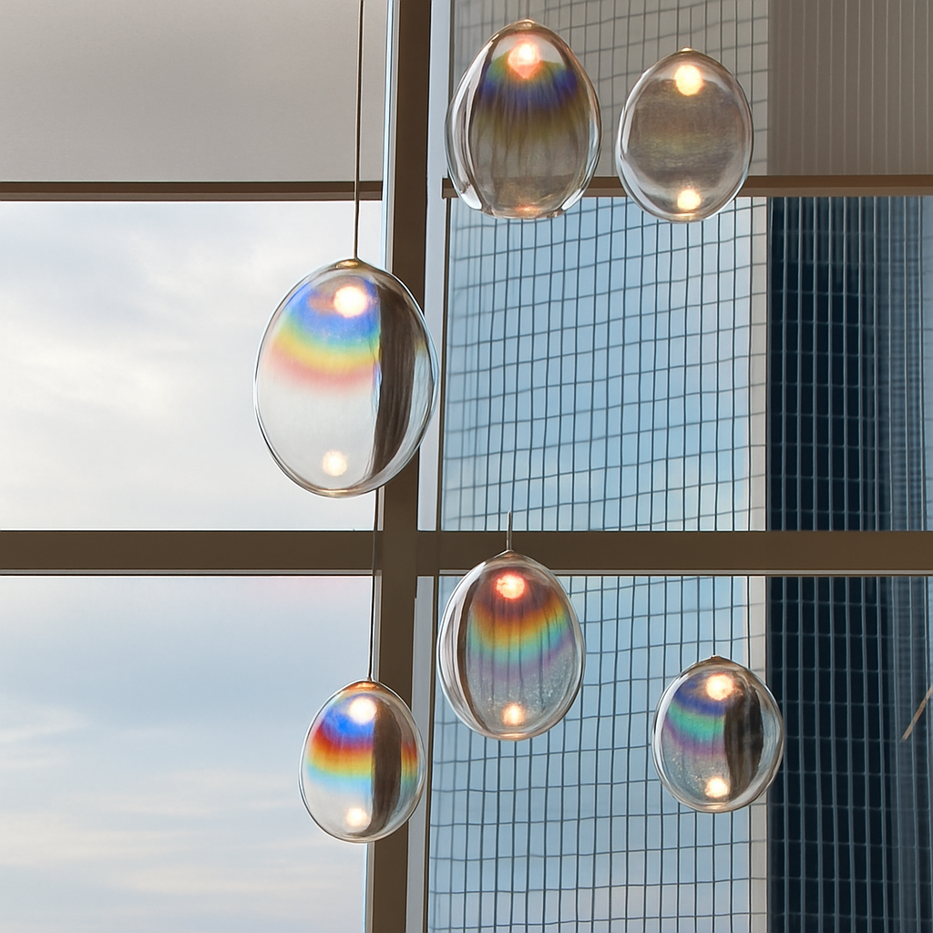 suspension en verre nordique pour décoration intérieure élégante - vue 3 sur 10