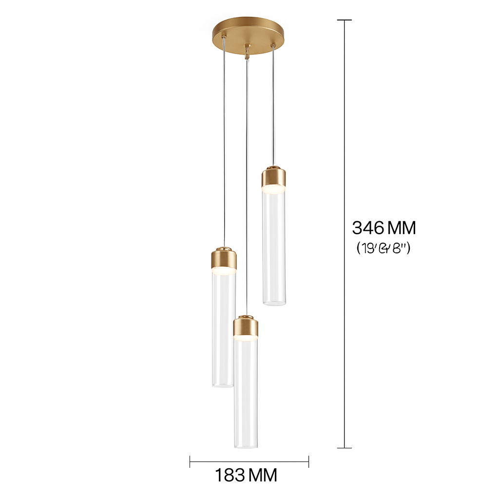 suspension en verre rayé style post-moderne pour décoration créative