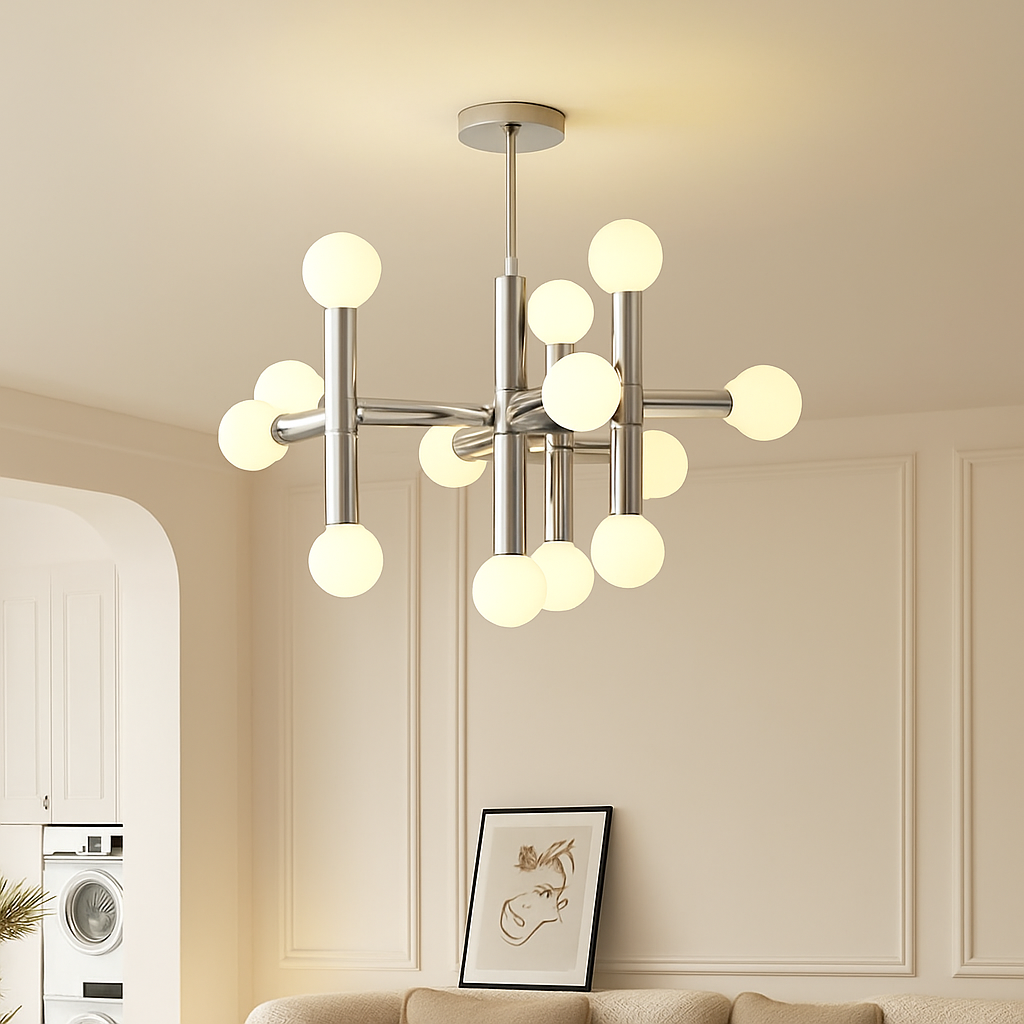 suspension en verre style bauhaus pour décoration moderne - vue 3 sur 8