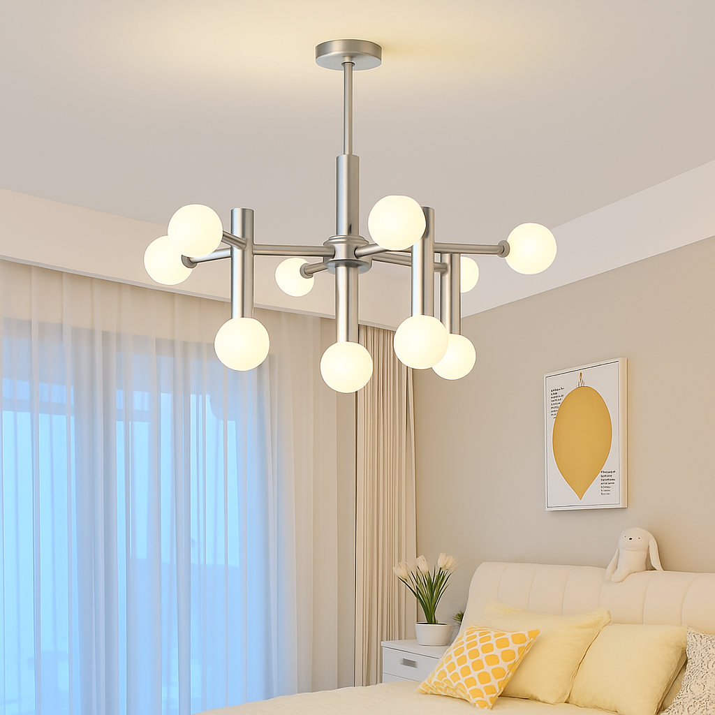 suspension en verre style bauhaus pour décoration moderne - vue 4 sur 8