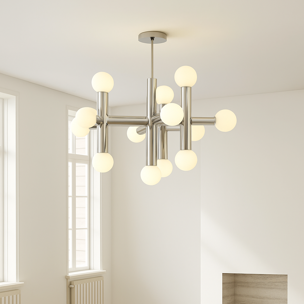suspension en verre style bauhaus pour décoration moderne - vue 5 sur 8