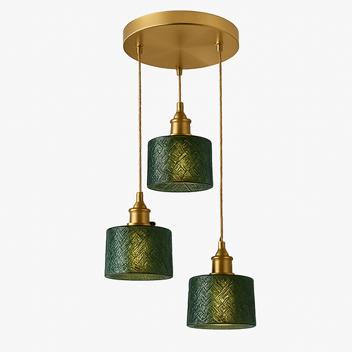 Suspension en verre vert scandinave - vue 23 sur 30