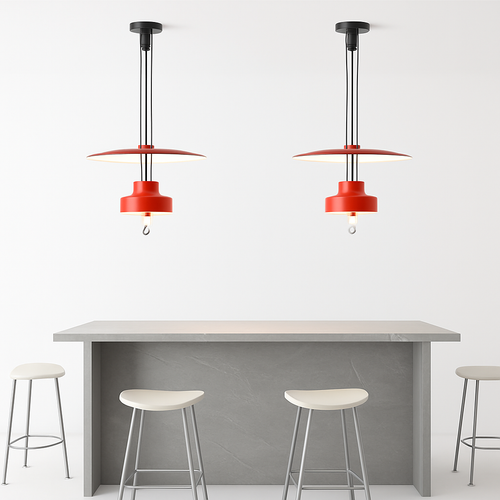 suspension extensible design en forme de soucoupe volante rétro - vue 4 sur 10