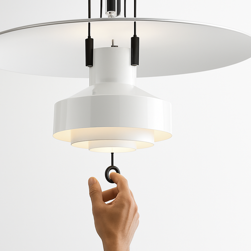 suspension extensible design en forme de soucoupe volante rétro - vue 10 sur 10