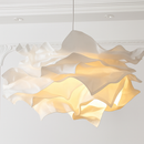 Suspension faites à la main pour éclairage de magasin de tissu de Restaurant lampe suspendue en papier blanc pour Luminaire de plafond E27
