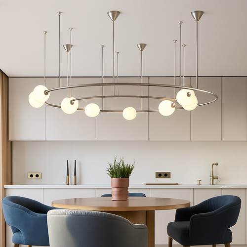 suspension globe post-moderne pour projet d'hôtel winfordo - vue 3 sur 8